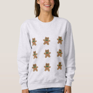 Sweatshirt Mignons biscuits chat en pain d'épice