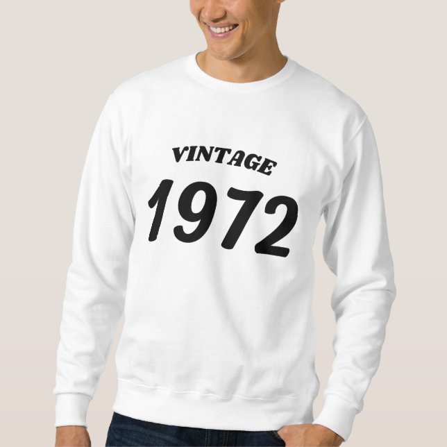 Sweatshirt Millésime 1972 (Devant)