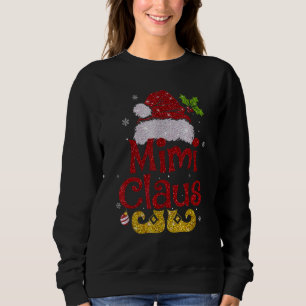 Sweatshirt Mimi Claus Pajama de Noël Famille Correspondant No