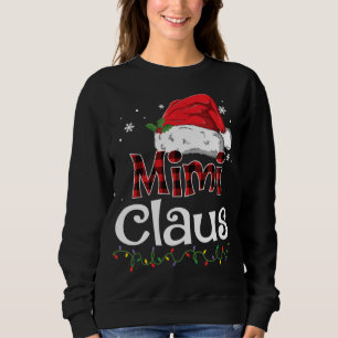 Sweatshirt Mimi Claus Père Noël Rouge Buffle de Noël