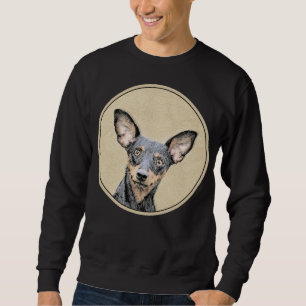 Sweatshirt Miniature Pinscher Peinture mignonne Chien Art ori