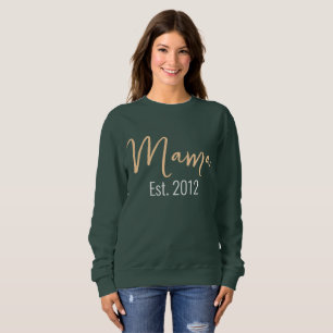 Sweatshirt Minimaliste MAMA est année mère garde