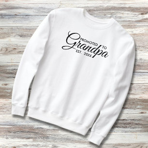 Sweatshirt Minimaliste Promu À Grand-Père Est. Année