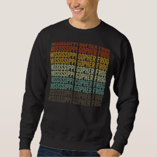 Sweatshirt Mississippi Gopher Frog Amphibian Retro