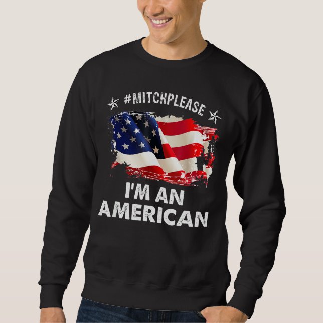 Sweatshirt Mitchplease I Est Une Cuisine Américaine Profonde (Devant)