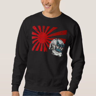 Sweatshirt Mitsune Japonais Chat Masque Art Sunset Anim