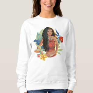 Sweatshirt Moana Live Action Portrait de Canoë Tropical