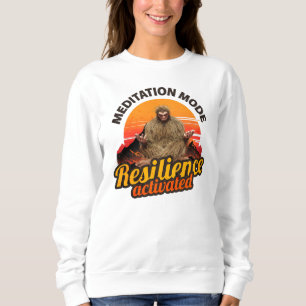 Sweatshirt Mode de méditation Résilience activée Art Bigfoot