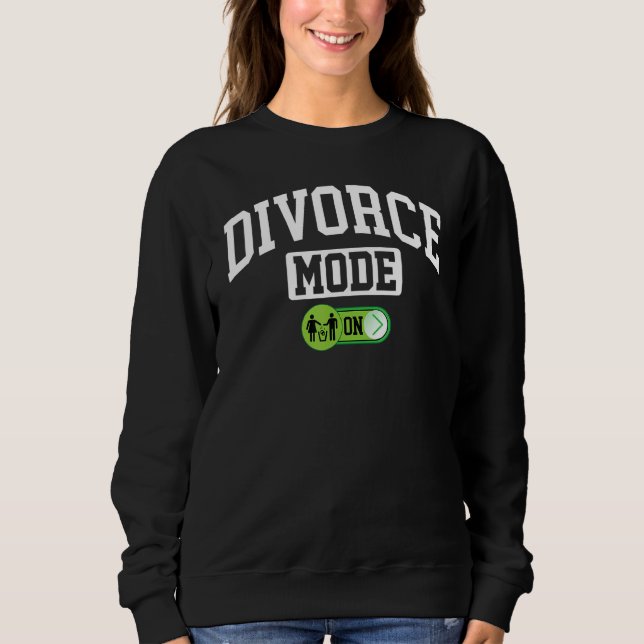 Sweatshirt Mode Divorce Activé   Séparation Mari Épouse (Devant)