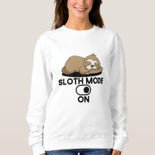 Sweatshirt Mode fentes Activé - Mignonne drôle Lazy