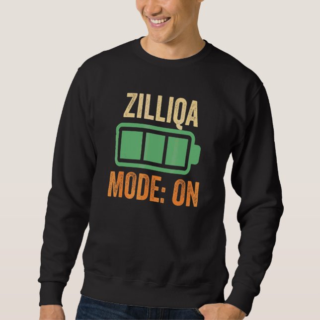 Sweatshirt Mode Zilliqa activé  Crypto (Devant)