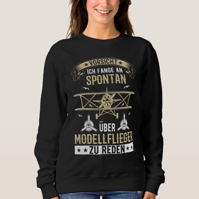 Sweatshirt Modèle d'aéronef Modèle d'avion Mode de constructi (Devant)