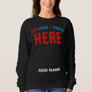 SWEATSHIRT MODERNE ET MODERNE PERSONNALISABLE NOIR VÉRIFIÉ
