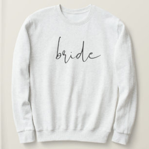 Sweatshirt Moderne minimaliste Edgy Font Bride Mariage