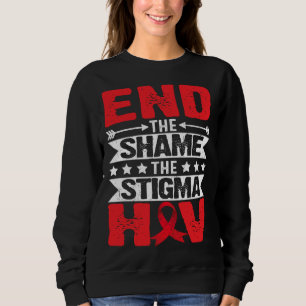 Sweatshirt Mois de sensibilisation au VIH SIDA Mettre fin à l