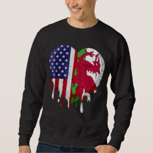 Sweatshirt Mois du patrimoine gallois américain Pays de Galle