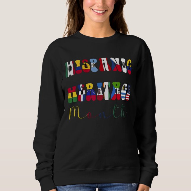Sweatshirt Mois du patrimoine national hispanique 7 (Devant)
