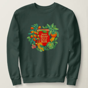 Sweatshirt Mois ferme à école Col-cou (femmes)