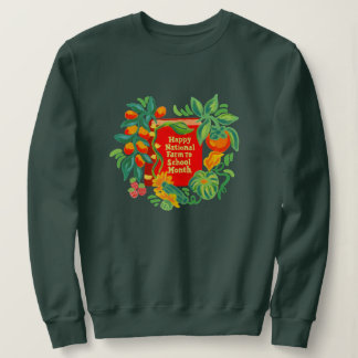 Sweatshirt Mois ferme à école Col-cou (femmes)