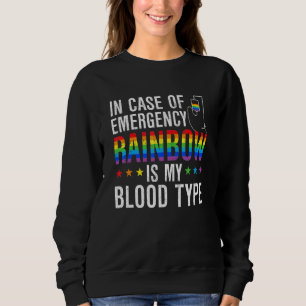 Sweatshirt Mois Fierté Gay LGBTQ Arc-en-ciel d'urgence est mo