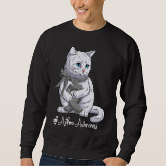 Sweatshirt Mois national de sensibilisation à l'asthme Ruban