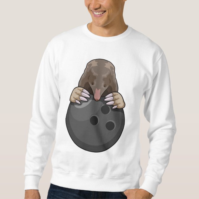 Sweatshirt Mole à Bowling avec Bowling balle (Devant)