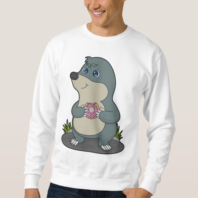 Sweatshirt Mole avec Donut (Devant)