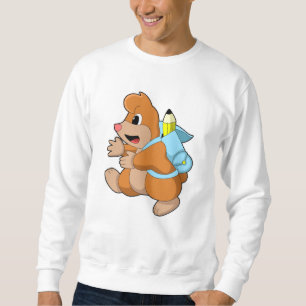 Sweatshirt Mole comme étudiant avec sac à dos
