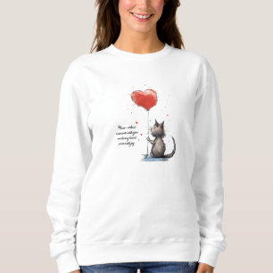 Sweatshirt Moments cardiaques Purr-fect Meow velous Love
