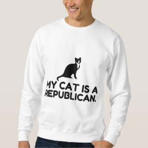Sweatshirt Mon Chat Est Républicain