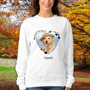 Sweatshirt Mon Coeur Appartient À L'Amoureux des chiens Photo