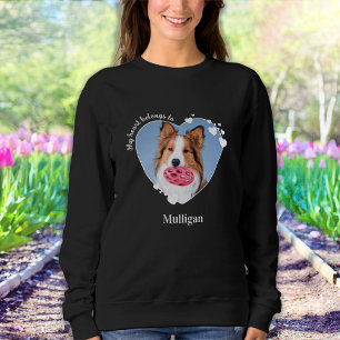 Sweatshirt Mon Coeur Appartient À L'Amoureux des chiens Photo