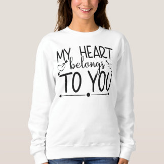 Sweatshirt Mon coeur vous appartient