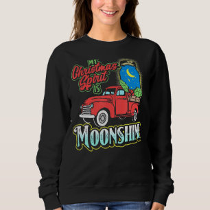 Sweatshirt Mon esprit de Noël est Moonshine Vintage Camion &