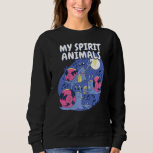 Sweatshirt Mon Esprit Escargots d'animaux Bière Escargots de