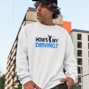 Sweatshirt Mon jeu de golf en conduite