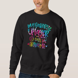 Sweatshirt Mon Joueur favori m'appelle Grandma Volleyball Gam