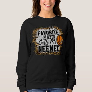 Sweatshirt Mon Joueur Favori M'Appelle Neenee Basketball Moth