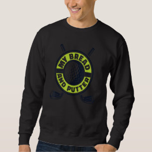 Sweatshirt Mon pain et joueur de putter golfeur pro golf Leg