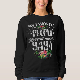 Sweatshirt Mon peuple favori m'appelle la fête des mères de Y