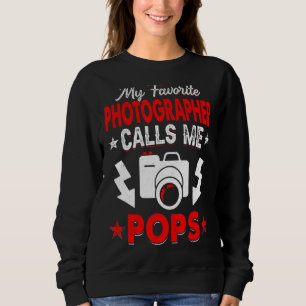 Sweatshirt Mon photographe favori m'appelle Pops Camera Papa