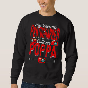 Sweatshirt Mon photographe favori Me Appelle Poppa Camer
