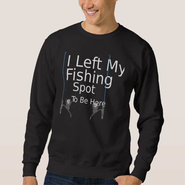 Sweatshirt Mon point de pêche (Devant)