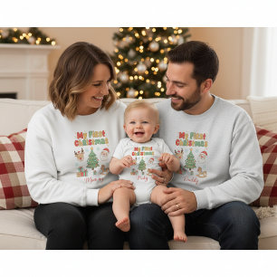 Sweatshirt Mon premier Noël en tant que papa adorable Cadeau