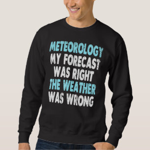Sweatshirt Mon Prévision Était Juste Le Météo Était Mauvais