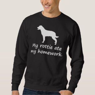 Sweatshirt Mon Rottie a mangé mes devoirs Rottweiler
