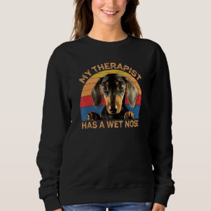 Sweatshirt Mon Thérapeute A Un Nez Humide Vintage