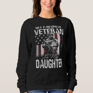 Sweatshirt Mon Vétérinaire Préféré Est Mon Drapeau De Fille U