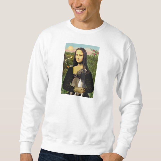 Sweatshirt Mona Lisa - Lévrier Italien (Devant)
