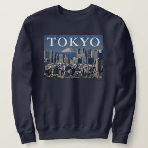 Sweatshirt Mont Fuji Skyline du quartier de Shinjuku Tokyo